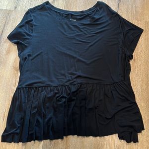 Shot Sleeve Peplum Top